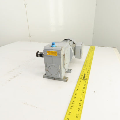 Stober S102VN2420D63K4 242:1 Ratio Right Angle Gear Motor 277/480V 6.85RPM .12kW