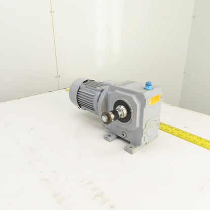 Stober S102VN2420D63K4 242:1 Ratio Right Angle Gear Motor 277/480V 6.85RPM .12kW
