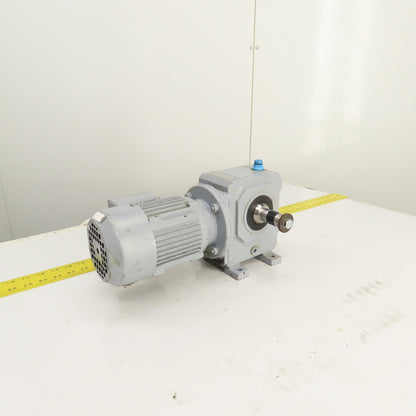 Stober S102VN2420D63K4 242:1 Ratio Right Angle Gear Motor 277/480V 6.85RPM .12kW