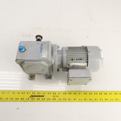 Stober S102VN2420D63K4 242:1 Ratio Right Angle Gear Motor 277/480V 6.85RPM .12kW