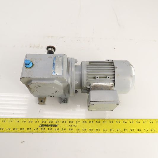 Stober S102VN2420D63K4 242:1 Ratio Right Angle Gear Motor 277/480V 6.85RPM .12kW