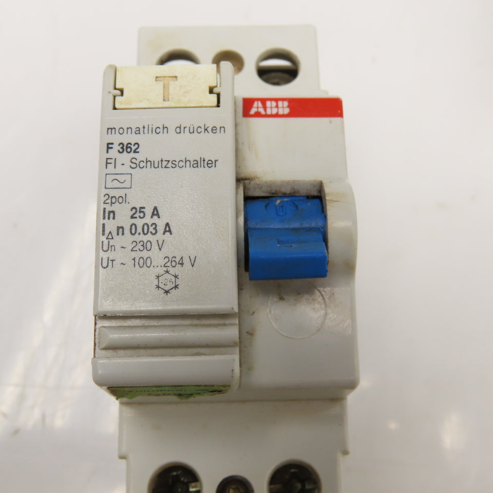 ABB F362 25A 230V 2 Pole Circuit Breaker Lot Of 4