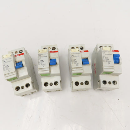 ABB F362 25A 230V 2 Pole Circuit Breaker Lot Of 4