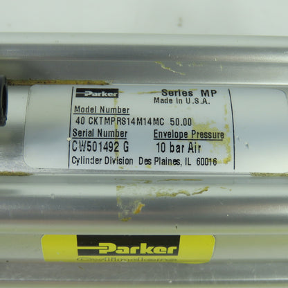 Parker 40 CKTMPRS14M14MC 50.00 Double Act/End Pneumatic Cylinder 50mm Stroke