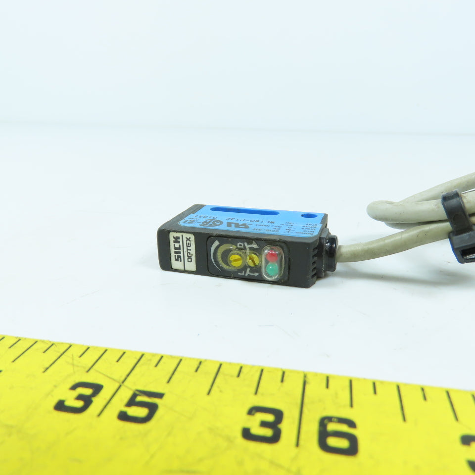 Sick WL160-P132 Optex Photoelectric Retro-Reflective Sensor 10-30VDC