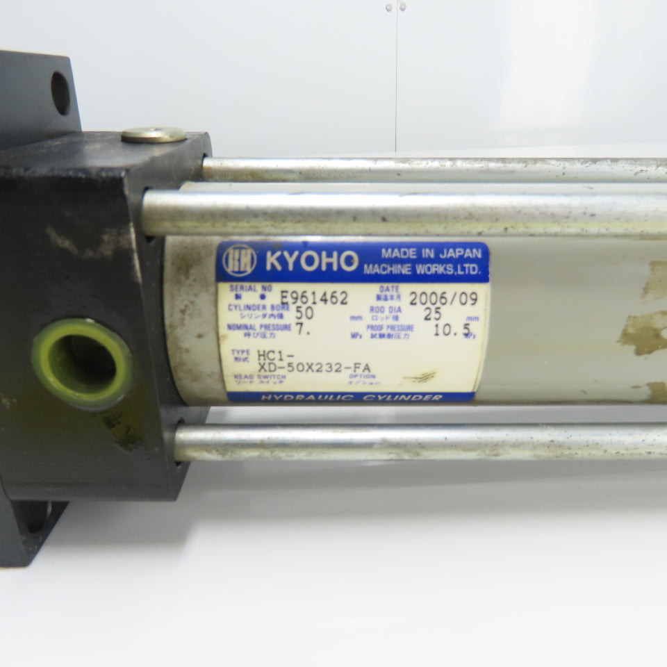 Kyoho HC1-XD-50X232-FA Double Acting Hydraulic Cylinder 50mm Bore 232mm Stroke