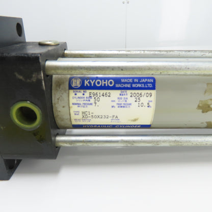 Kyoho HC1-XD-50X232-FA Double Acting Hydraulic Cylinder 50mm Bore 232mm Stroke