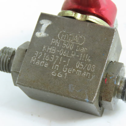 Hydac KHB-06LR-1114 2-Way Hydraulic Ball Valve 500 Bar