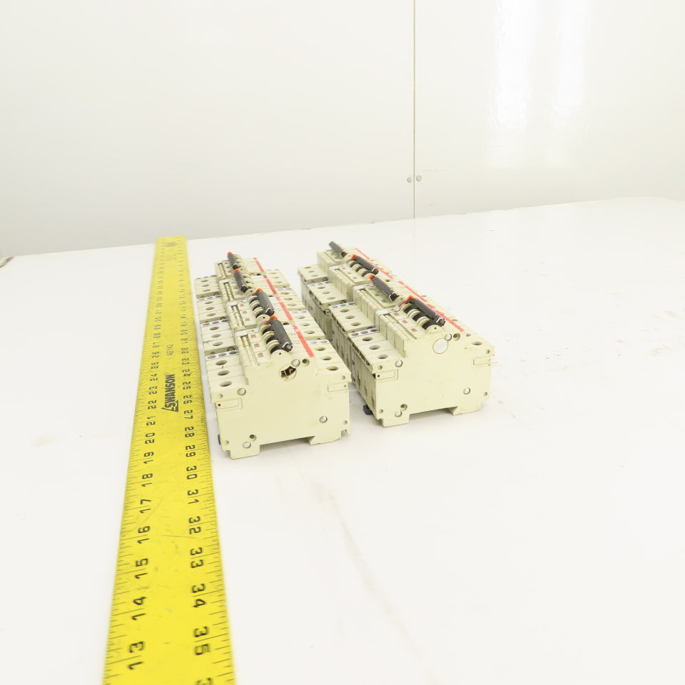ABB S283 K 3A 3-Pole Rail Mount Circuit Breaker 277/480VAC Lot Of 8