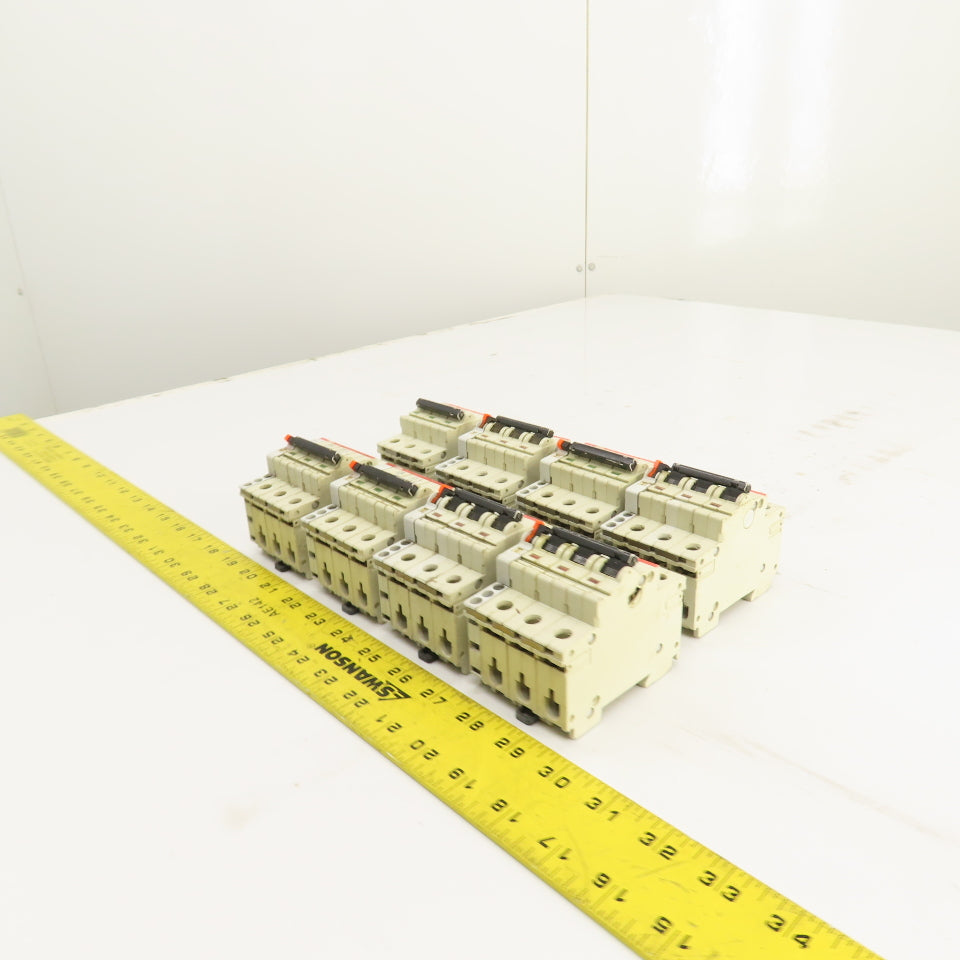 ABB S283 K 3A 3-Pole Rail Mount Circuit Breaker 277/480VAC Lot Of 8
