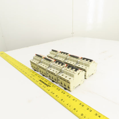 ABB S283 K 3A 3-Pole Rail Mount Circuit Breaker 277/480VAC Lot Of 8
