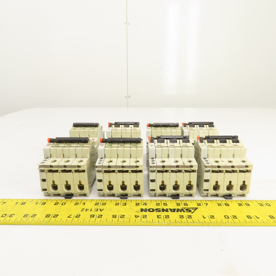 ABB S283 K 3A 3-Pole Rail Mount Circuit Breaker 277/480VAC Lot Of 8