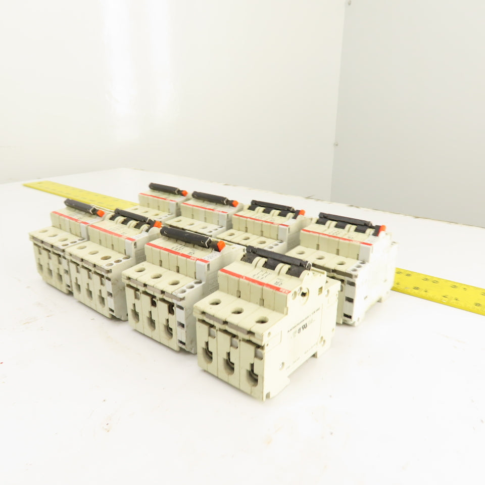 ABB S283 K 3A 3-Pole Rail Mount Circuit Breaker 277/480VAC Lot Of 8