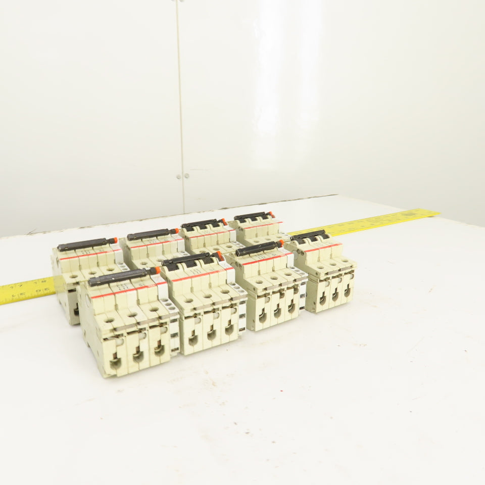 ABB S283 K 3A 3-Pole Rail Mount Circuit Breaker 277/480VAC Lot Of 8