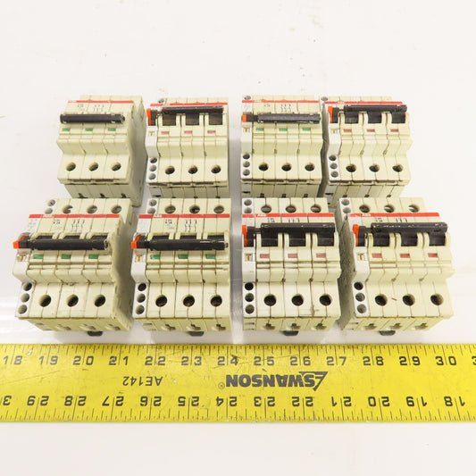 ABB S283 K 3A 3-Pole Rail Mount Circuit Breaker 277/480VAC Lot Of 8