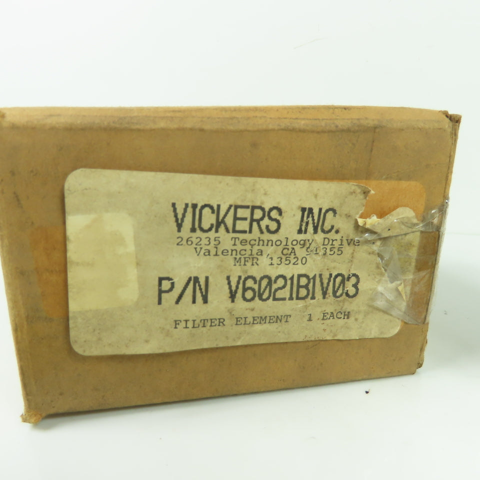 Vickers V6021B1V03 Hydraulic Filter Element NEW