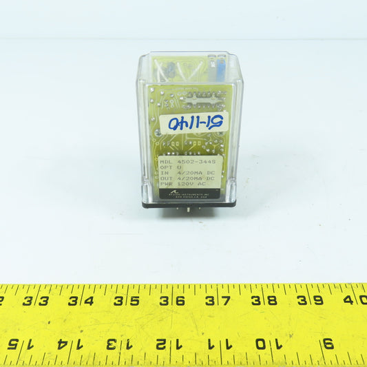 Action Instruments 4502-344S Action Pak 120VAC 20-Pin Relay 4/20 MA DC In & Out