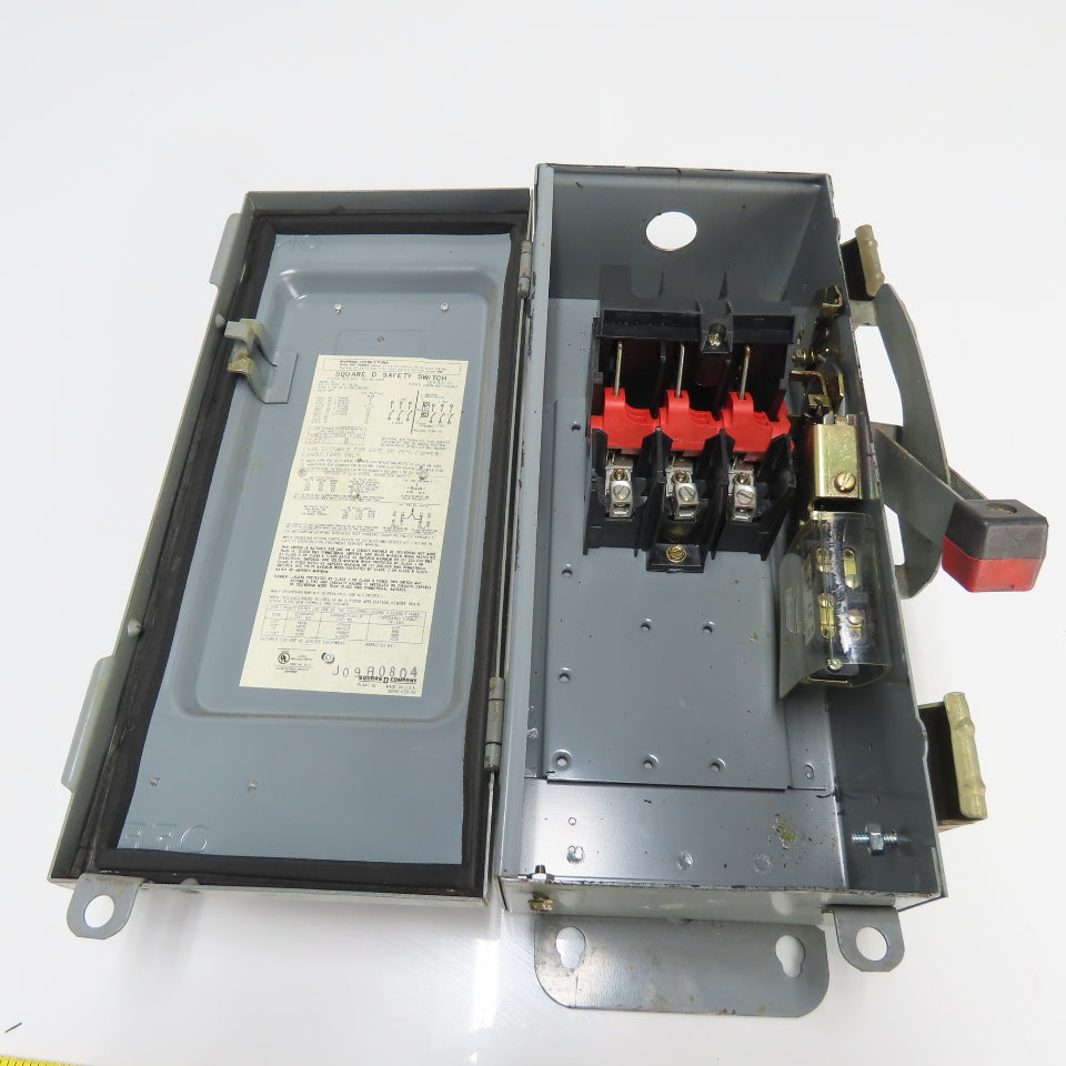 Square D HU36IAWK 30A Non Fusible Safety Disconnect Switch 3Ph 600VAC