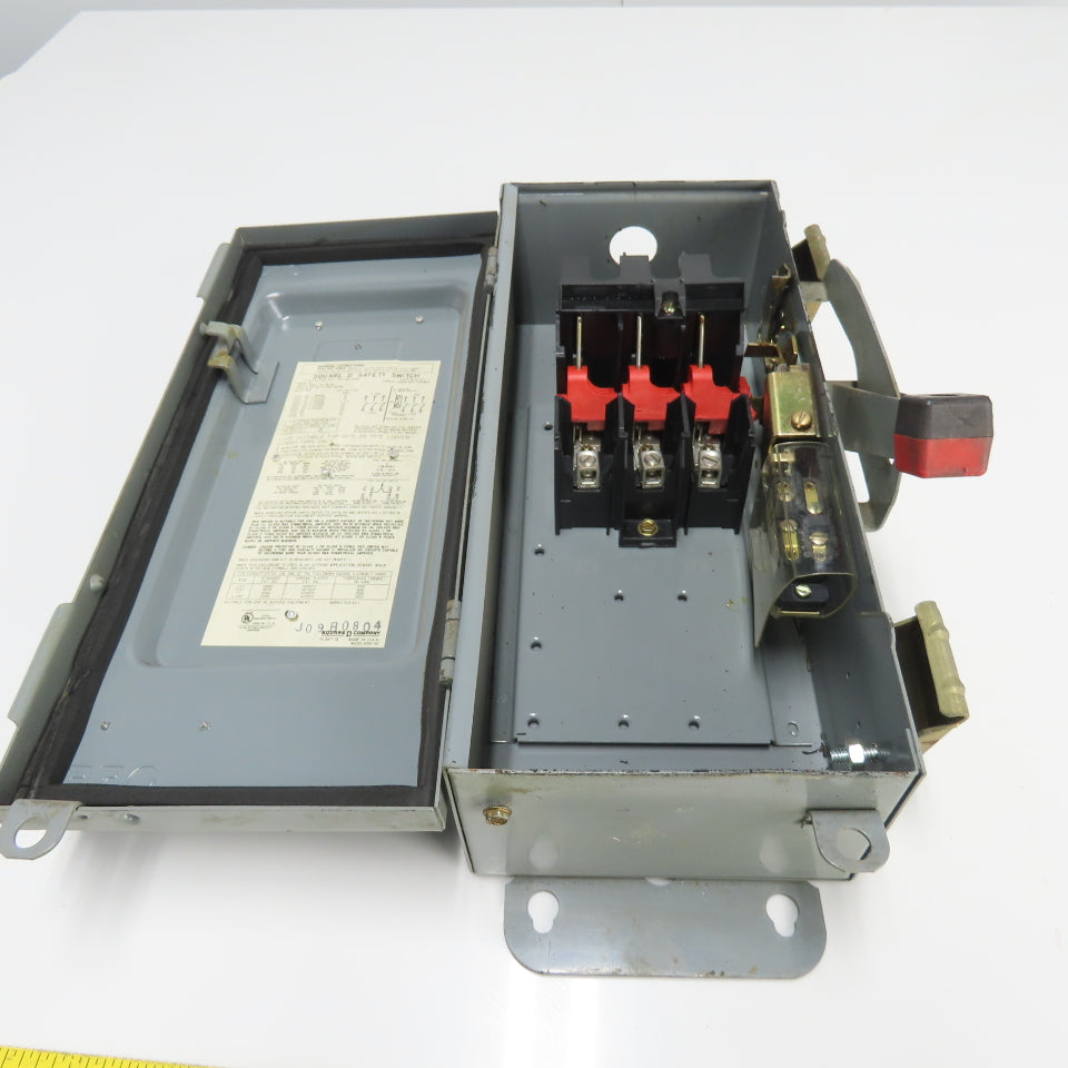 Square D HU36IAWK 30A Non Fusible Safety Disconnect Switch 3Ph 600VAC