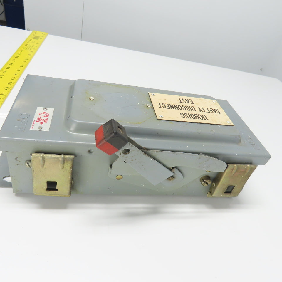 Square D HU36IAWK 30A Non Fusible Safety Disconnect Switch 3Ph 600VAC