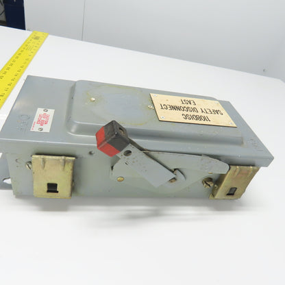 Square D HU36IAWK 30A Non Fusible Safety Disconnect Switch 3Ph 600VAC