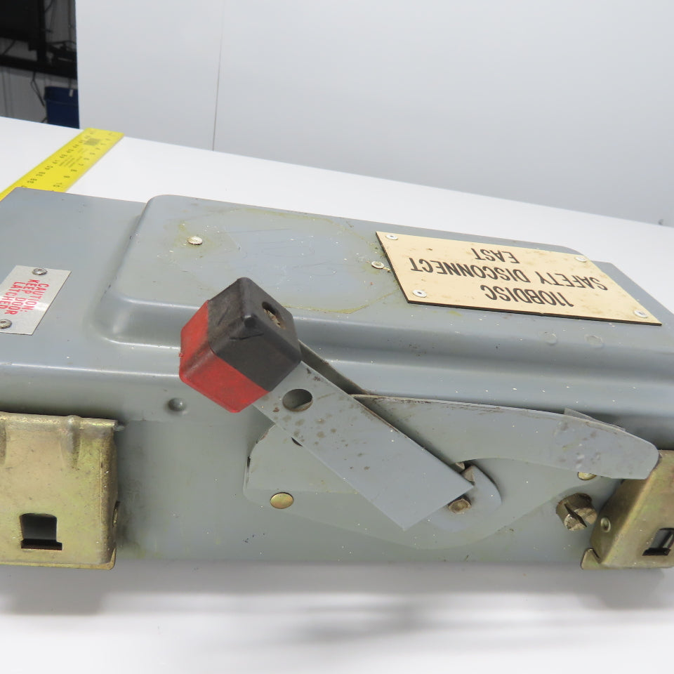 Square D HU36IAWK 30A Non Fusible Safety Disconnect Switch 3Ph 600VAC