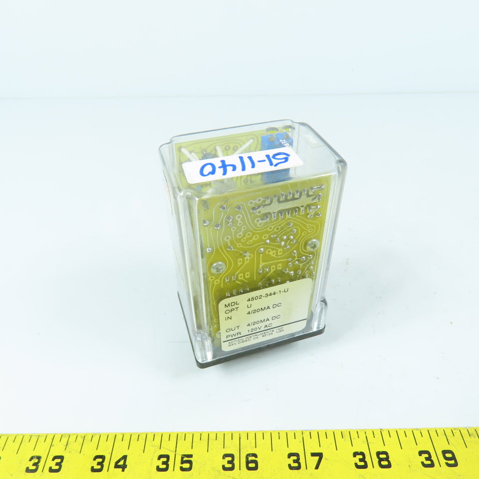 Action Instruments 4502-344-1-U ActionPak 120VAC 20-Pin Relay 4/20 MA DC In &Out
