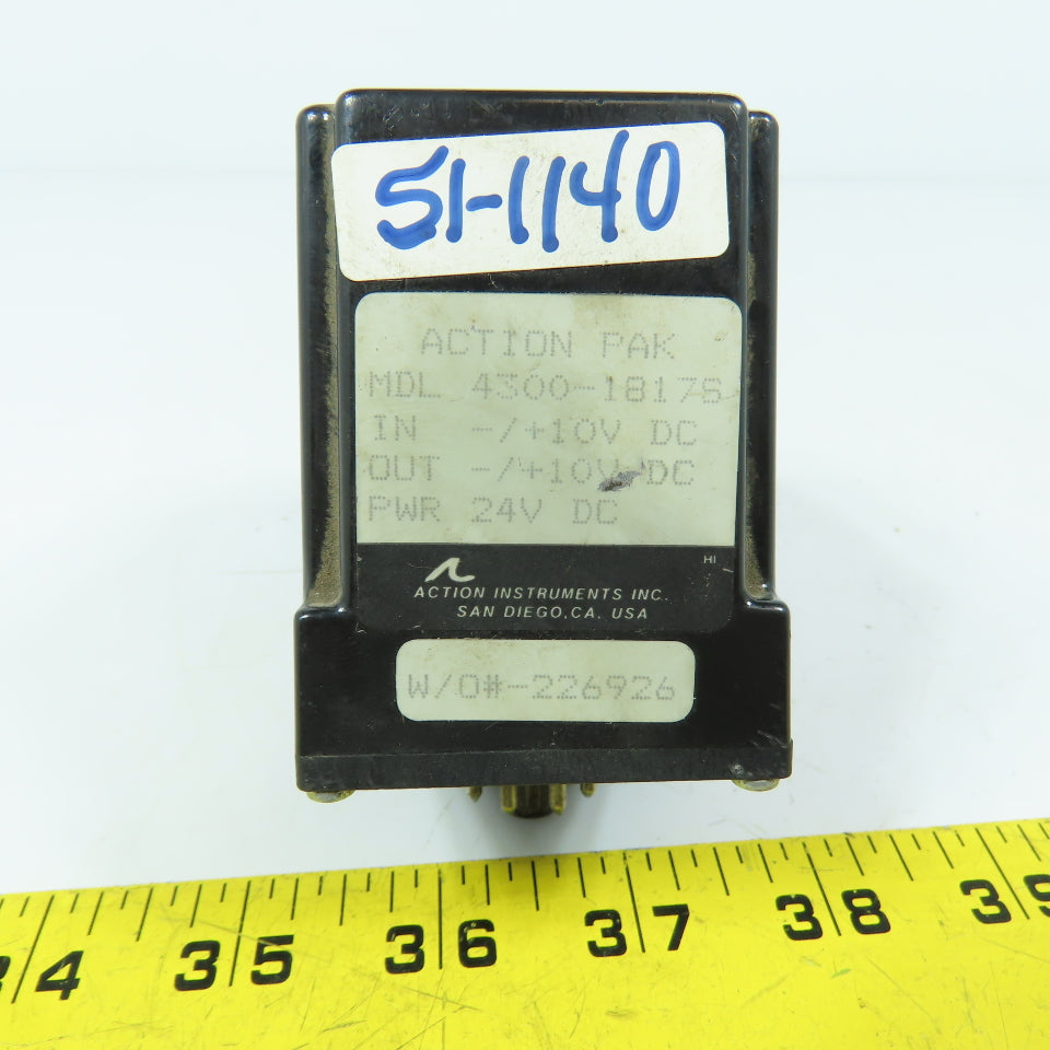 Action Instruments 4300-1817S ActionPak 24VDC 8-Pin Relay - /+ VDC In & Out