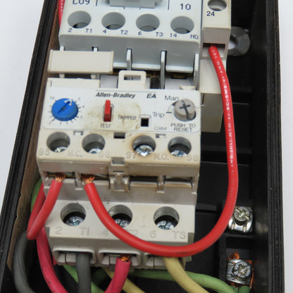 Allen Bradley 600V 4kW Max Motor Starter Assembly 1.6-5A Overload 480V Coil