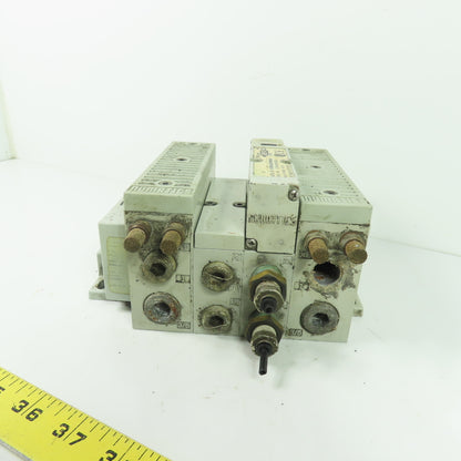 Numatics AKJGB00003NMUF Manifold Block Assembly W/ 123BA4Z2MN00061 Valve