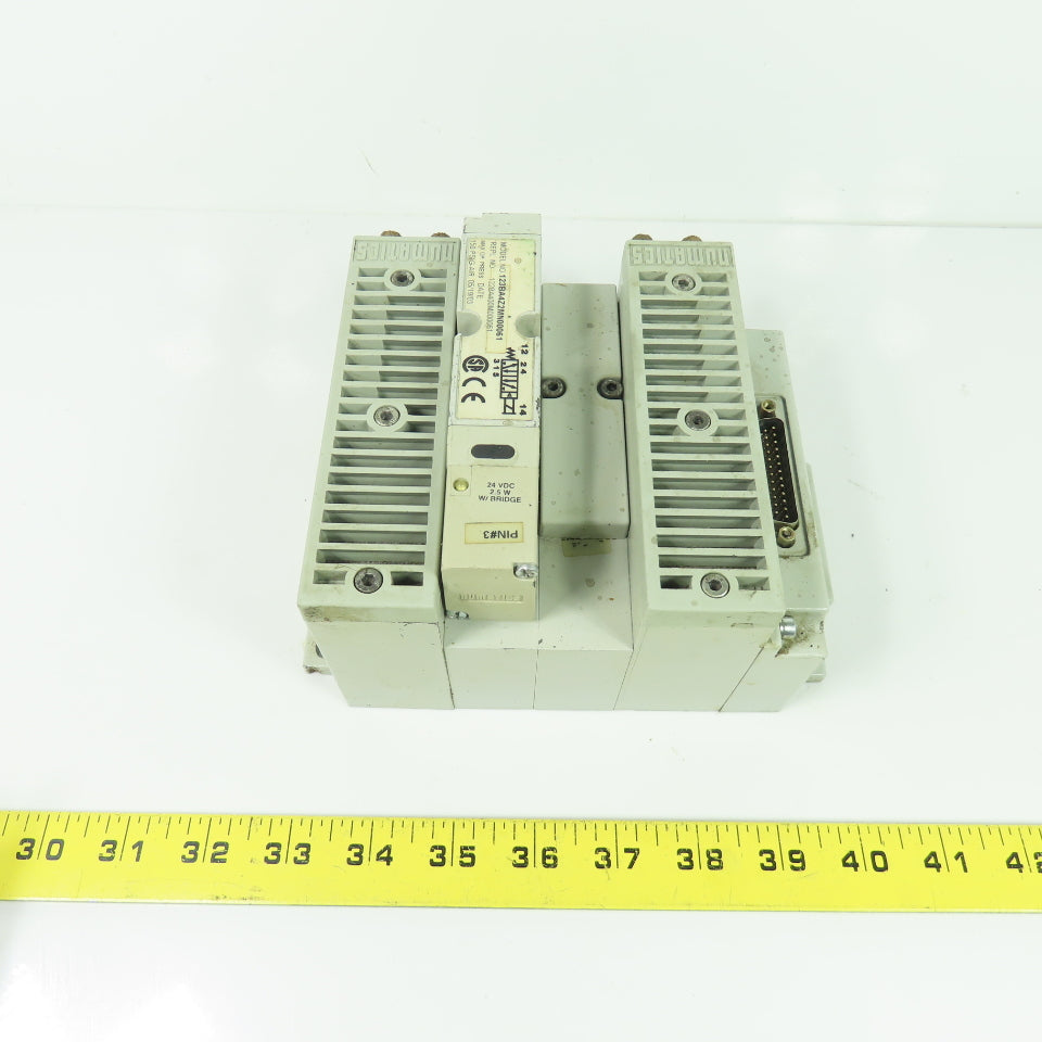 Numatics AKJGB00003NMUF Manifold Block Assembly W/ 123BA4Z2MN00061 Val ...