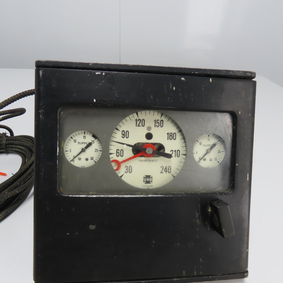 USG US Guage Type 2IM 25' BPA Fahrenheit Temperature Guage 30-240°F
