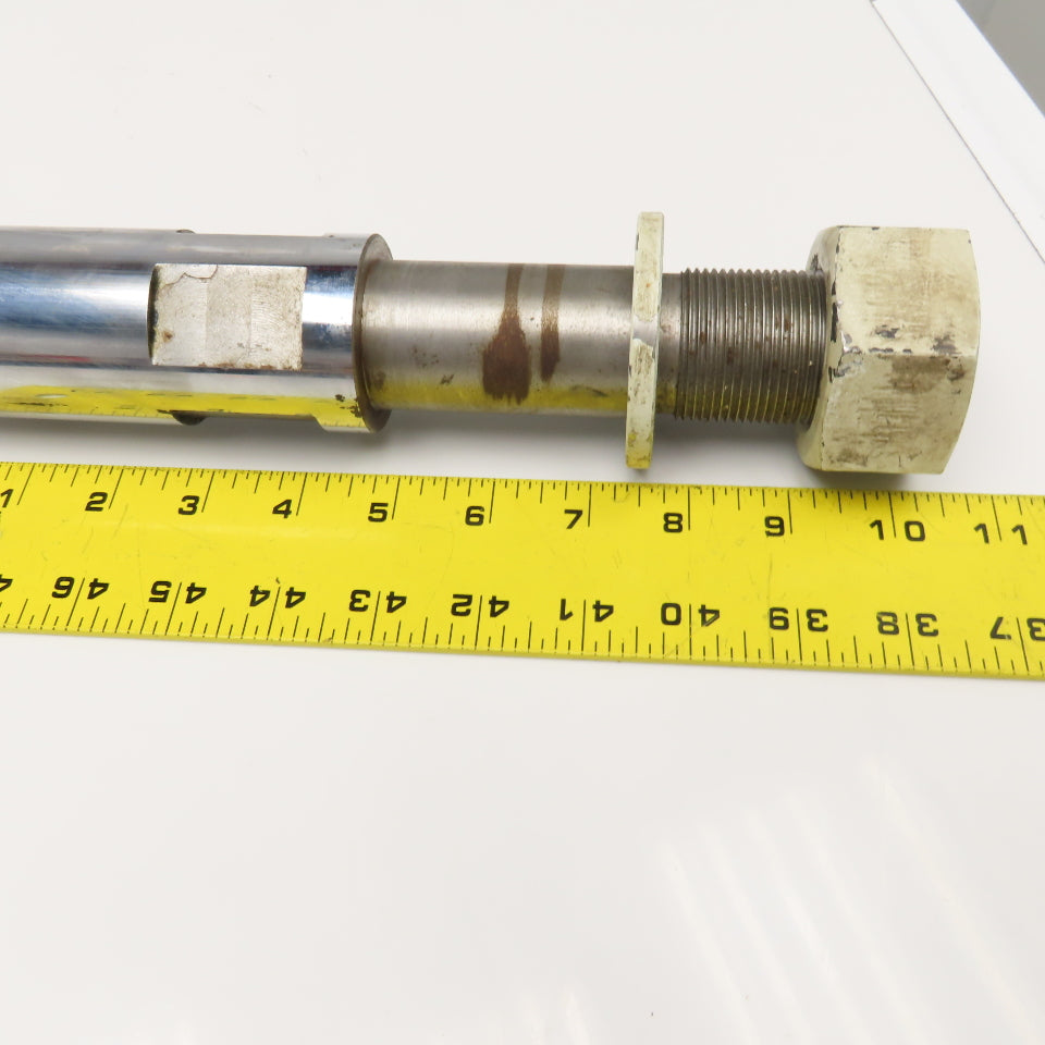 2" x 30" Hardened Steel Cylinder Piston Shaft 1"-12 Int. Thread 1-1/2"-12 Ext.