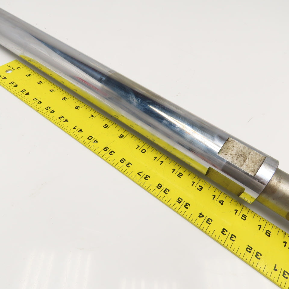 2" x 30" Hardened Steel Cylinder Piston Shaft 1"-12 Int. Thread 1-1/2"-12 Ext.