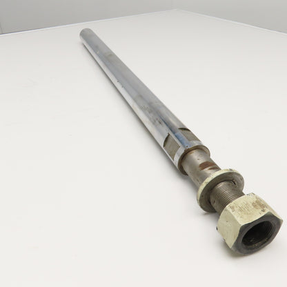 2" x 30" Hardened Steel Cylinder Piston Shaft 1"-12 Int. Thread 1-1/2"-12 Ext.