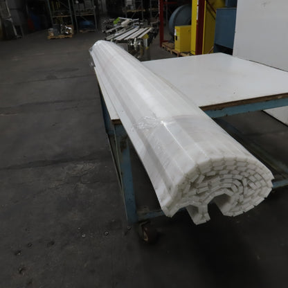Modutech EC254 C MD254 C Modular Plastic Conveyor Belt 84"Wide x 92"Long 1"Pitch