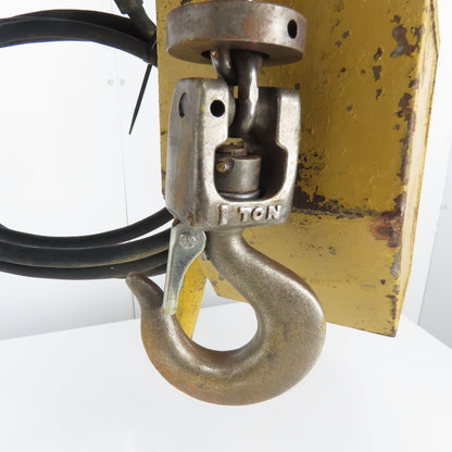 Budgit 113454-5 1 Ton 2000LB Electric Chain Hoist 3Ph 230/460V 15' Lift 8FPM