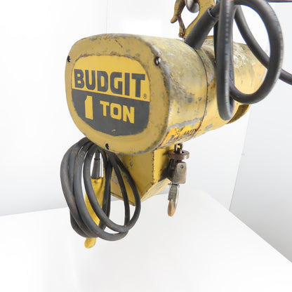 Budgit 113454-5 1 Ton 2000LB Electric Chain Hoist 3Ph 230/460V 15' Lift 8FPM