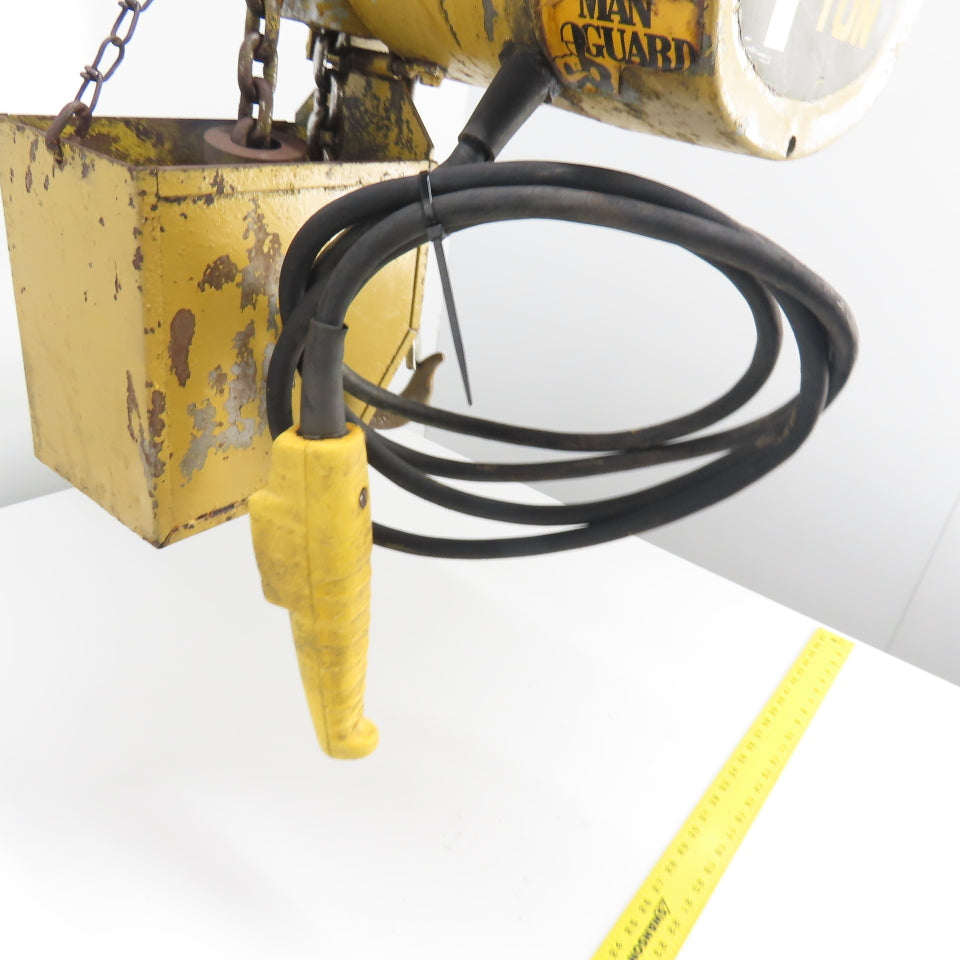 Budgit 113454-5 1 Ton 2000LB Electric Chain Hoist 3Ph 230/460V 15' Lift 8FPM