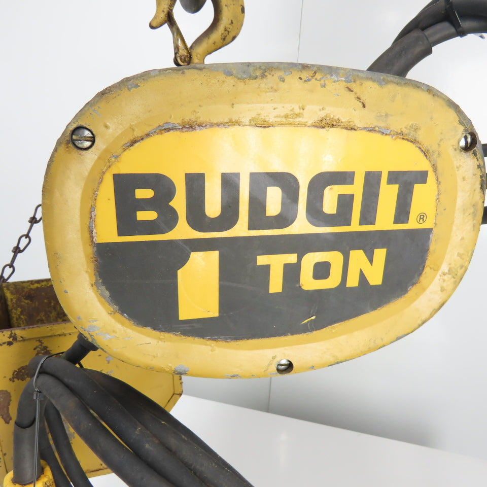 Budgit 113454-5 1 Ton 2000LB Electric Chain Hoist 3Ph 230/460V 15' Lift 8FPM