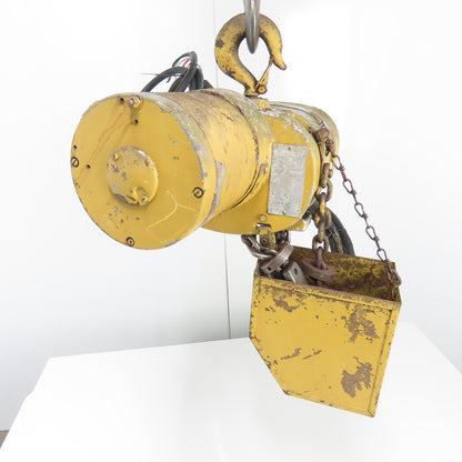 Budgit 113454-5 1 Ton 2000LB Electric Chain Hoist 3Ph 230/460V 15' Lift 8FPM