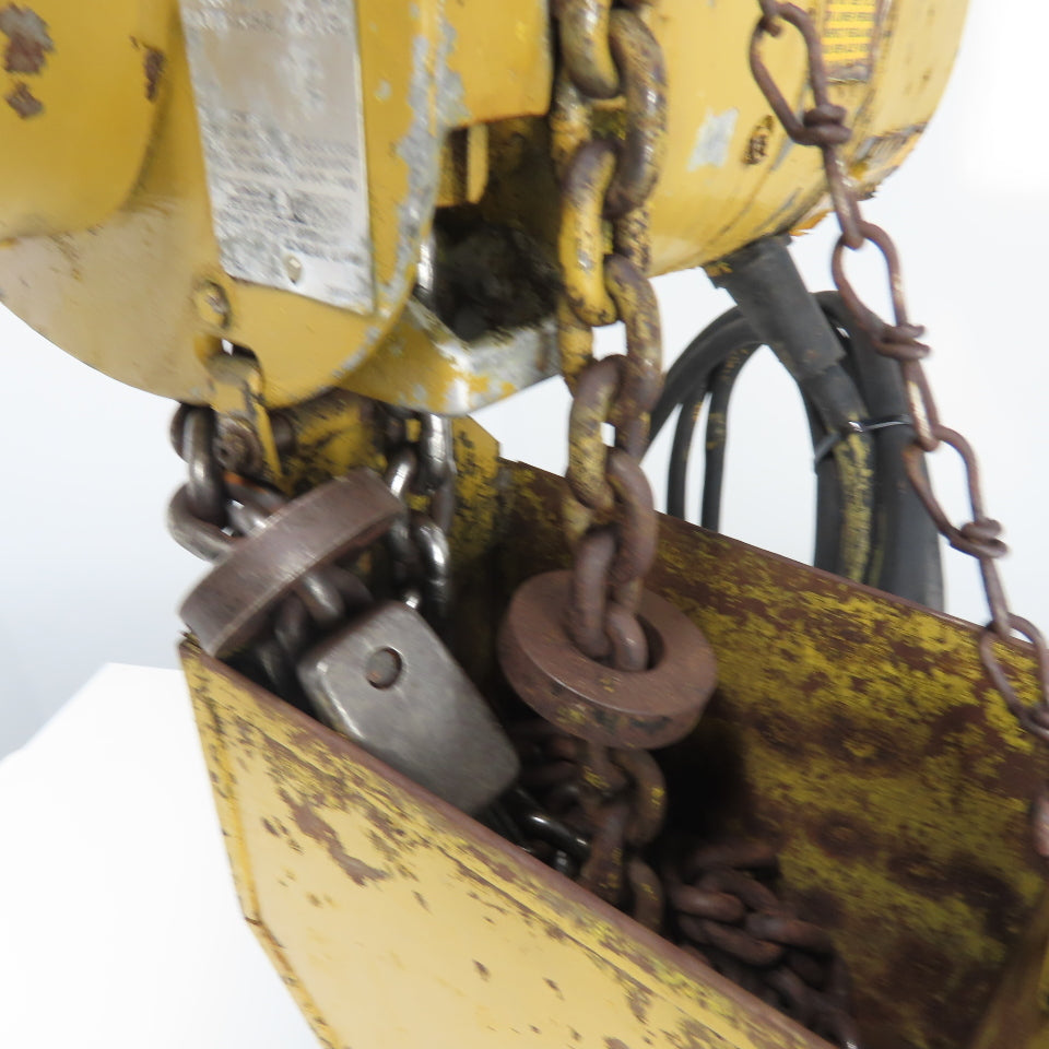 Budgit 113454-5 1 Ton 2000LB Electric Chain Hoist 3Ph 230/460V 15' Lift 8FPM