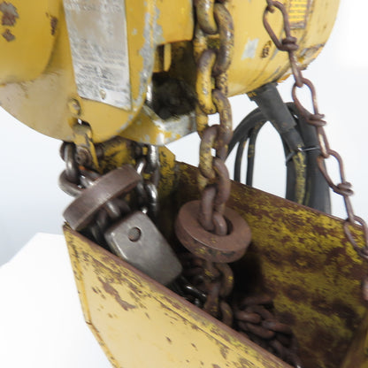 Budgit 113454-5 1 Ton 2000LB Electric Chain Hoist 3Ph 230/460V 15' Lift 8FPM