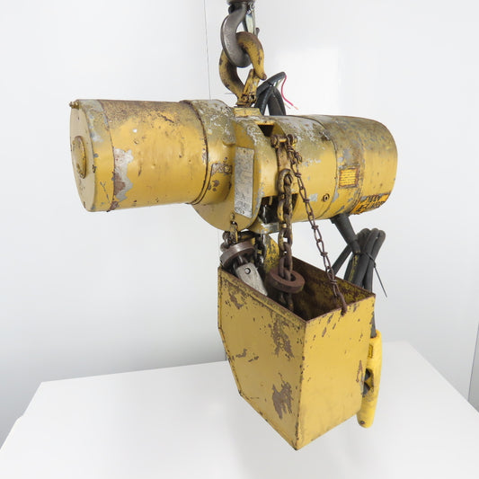 Budgit 113454-5 1 Ton 2000LB Electric Chain Hoist 3Ph 230/460V 15' Lift 8FPM