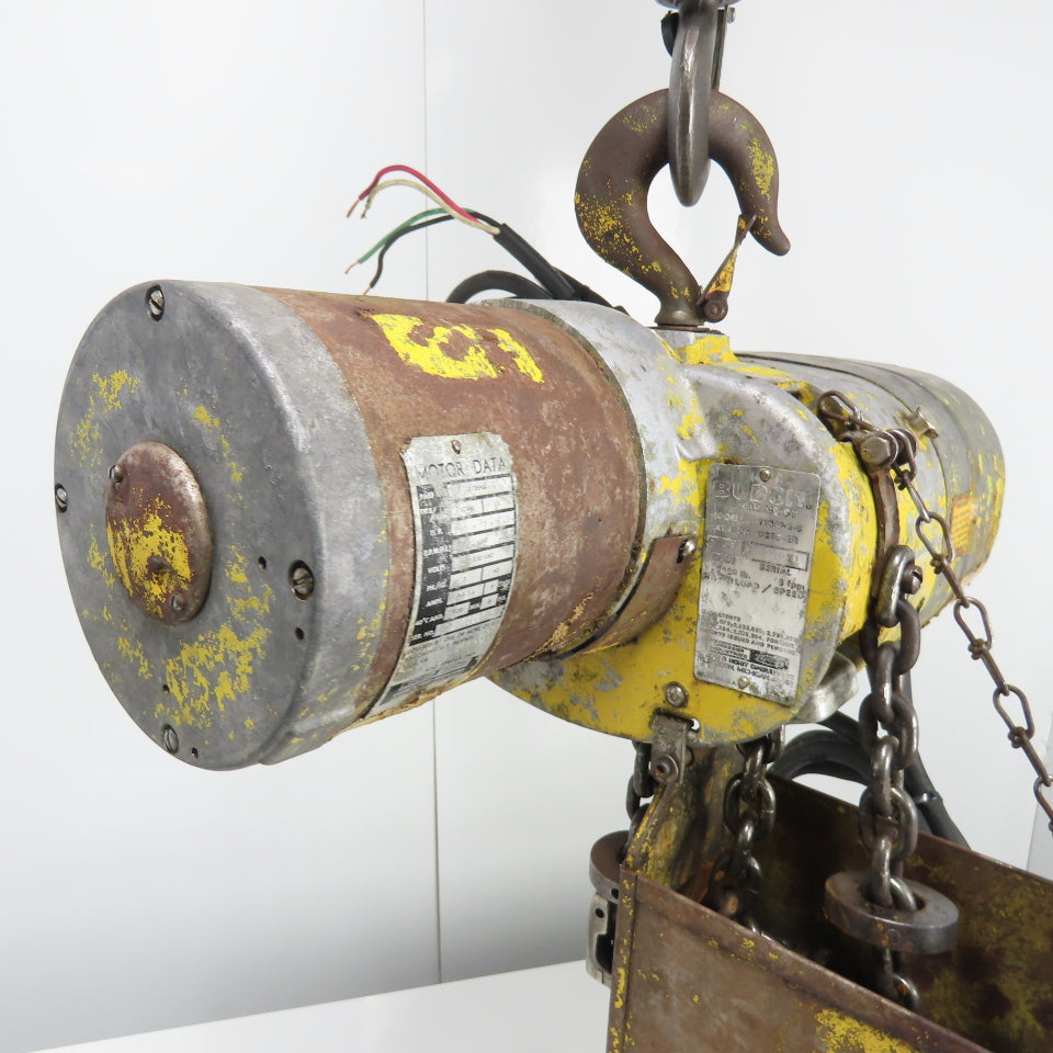 Budgit 113454-5 1 Ton 2000LB Electric Chain Hoist 3Ph 230/460V 15' Lift 8FPM