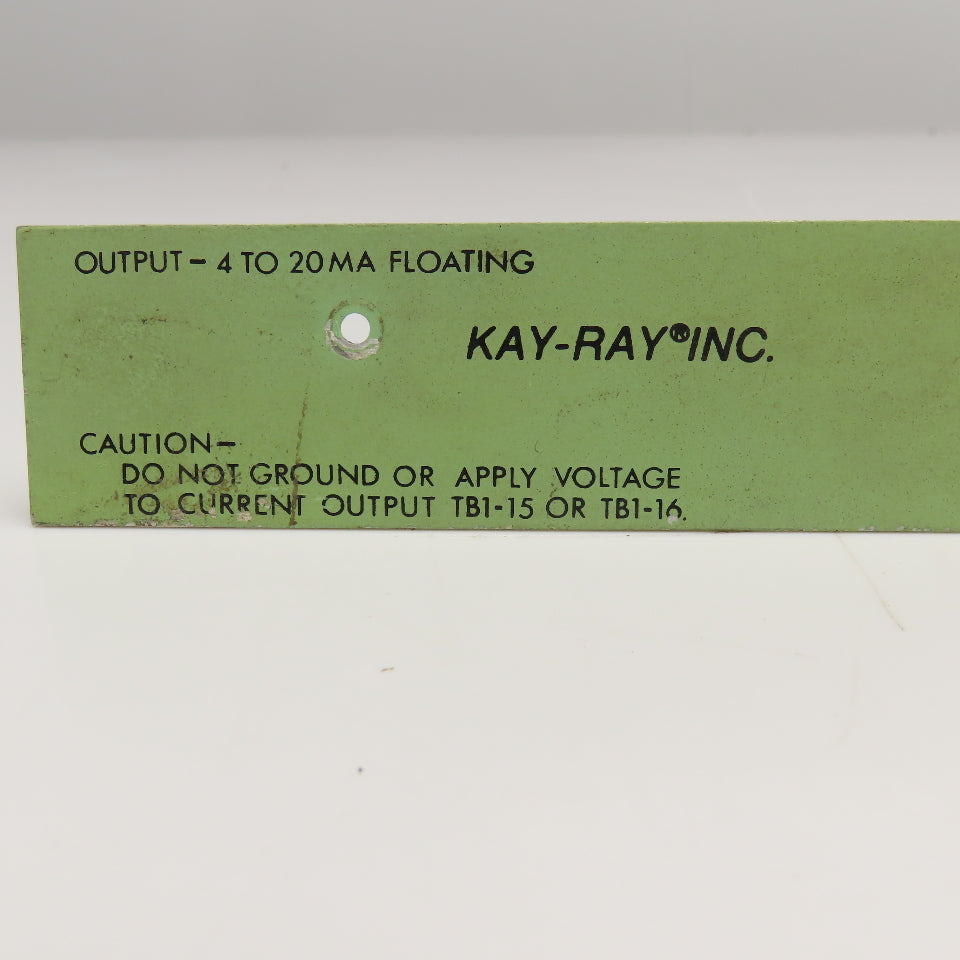 Kay-Ray 220-000063 Output Card 4-20MA Floating Parts/Repair