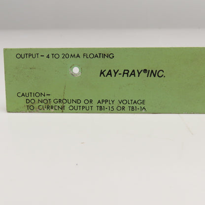Kay-Ray 220-000063 Output Card 4-20MA Floating Parts/Repair