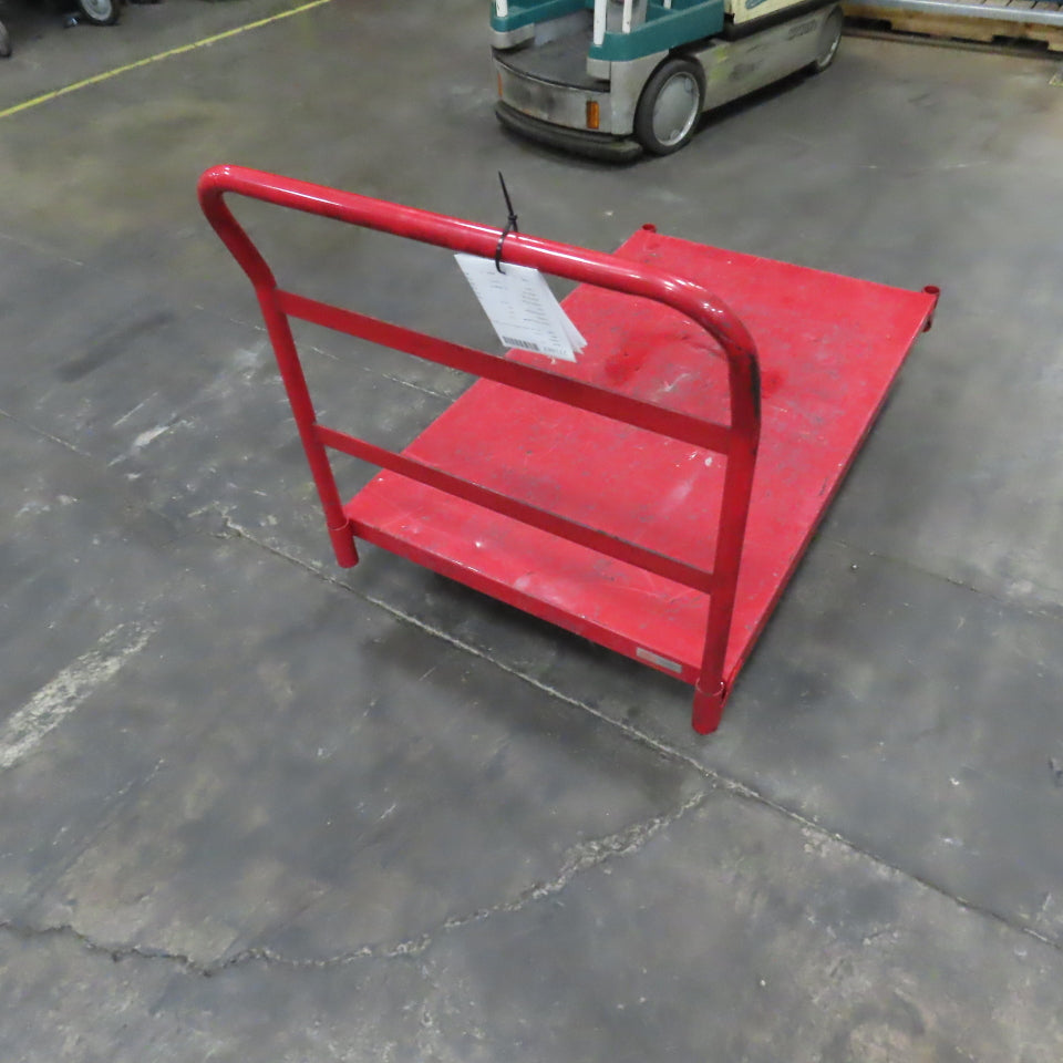 Uline H-8154 48" x 30" Metal Platform Truck W/ Casters 2000 LB Capacity