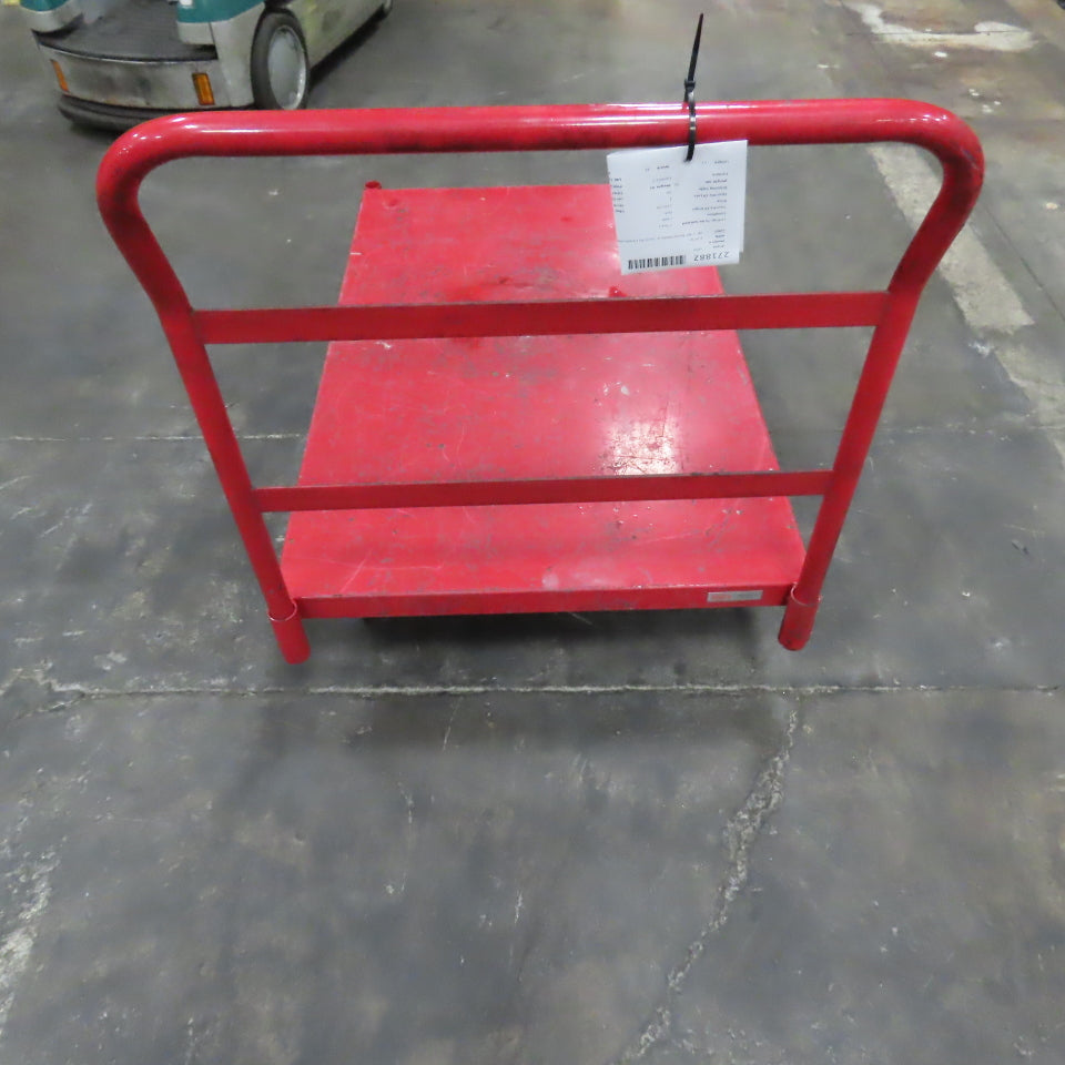 Uline H-8154 48" x 30" Metal Platform Truck W/ Casters 2000 LB Capacity