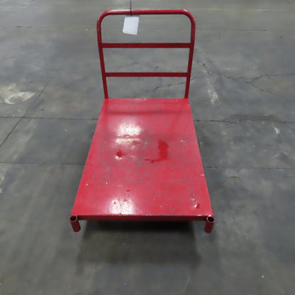 Uline H-8154 48" x 30" Metal Platform Truck W/ Casters 2000 LB Capacity